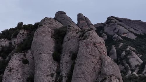 Aerial view of Montserrat, Spain