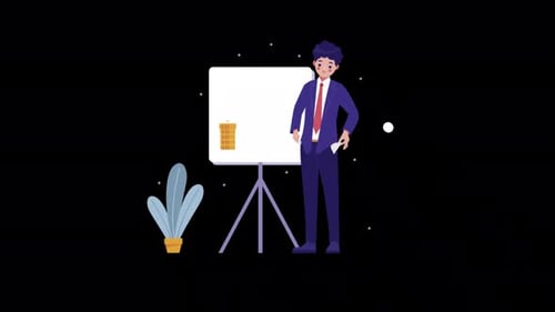 A Bankrupt Young Businessman Alpha Channel 4K