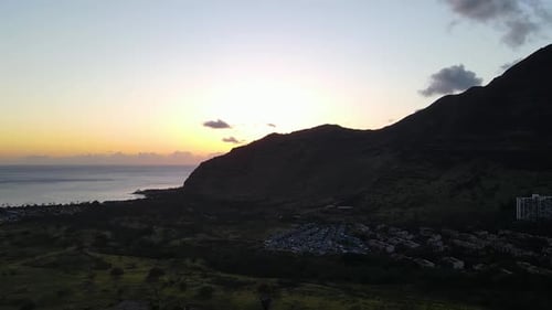 Drone Footage of Hawaii, Oahu. Full HD