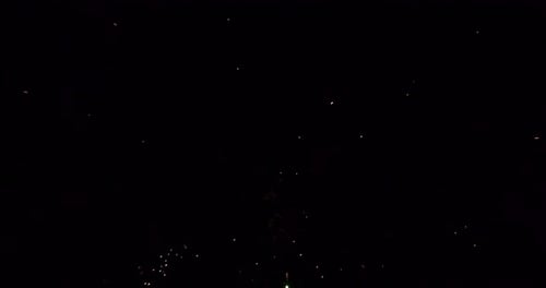 new year colorful fireworks at night sky