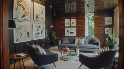 Luxurious Living Room Interior Design with Modern Furniture