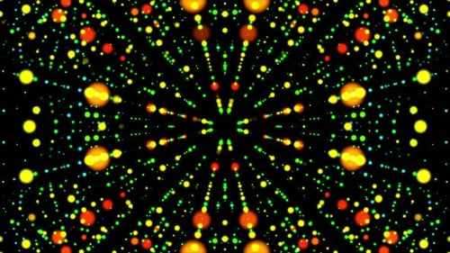 Abstract Colorful Particles Background Loop V4