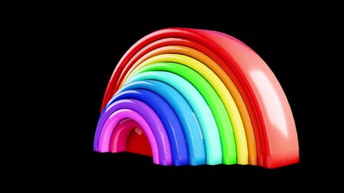 LGBTQ Rainbow On Alpha Channel