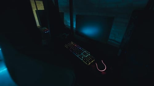 Der Arbeitsplatz eines Gamers