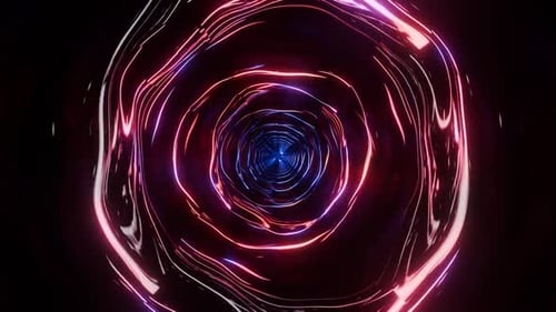 Faszinierender Space Tunnel VJ Loop, ideal für Live-Visuals