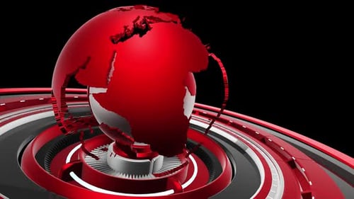 Animación 3D Globe Loop para News V10