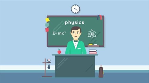 School Physics Teacher In Audience