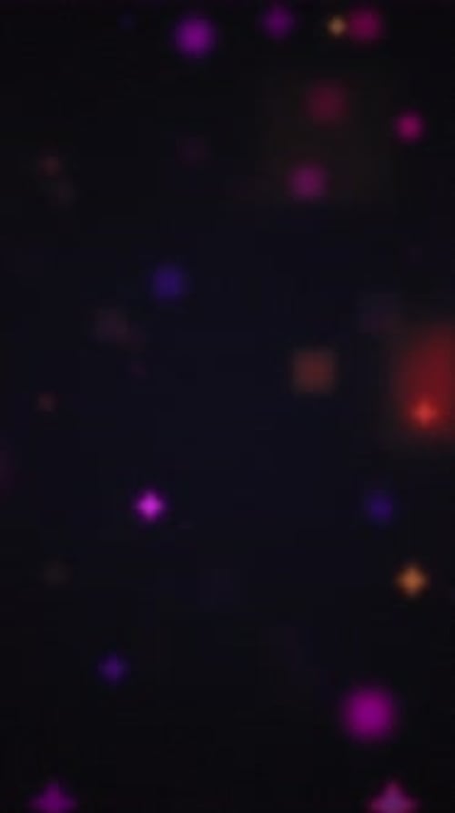 Ampoules bokeh abstraites, fond sombre, étoiles brillantes, effet festif