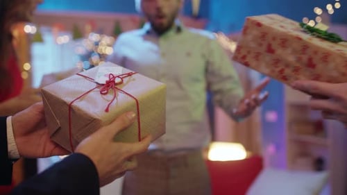 Receiving Christmas Gifts From Friends and Family