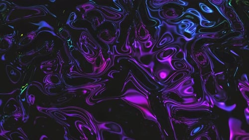 Surface de bruit d'huile holographique abstraite, surface ondulée avec vague et ondulations