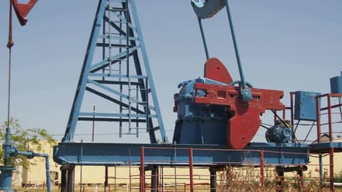 Ölpumpe Jack Fossil Fuel Energy Altes Pumpenaggregat