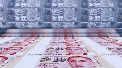 Printing 10 Singapore Dollar Banknotes 2