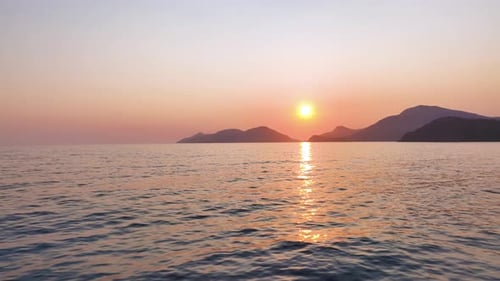 Ocean View at Beautiful Sunset