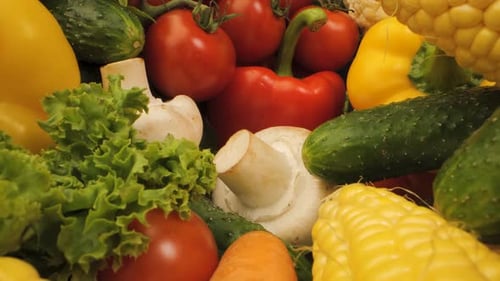 Frisches Gemüse hautnah Bunt und gesund