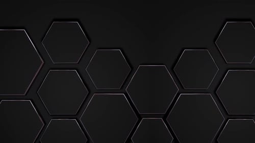 Seamless Dark Hexagon Tile Pattern Loop