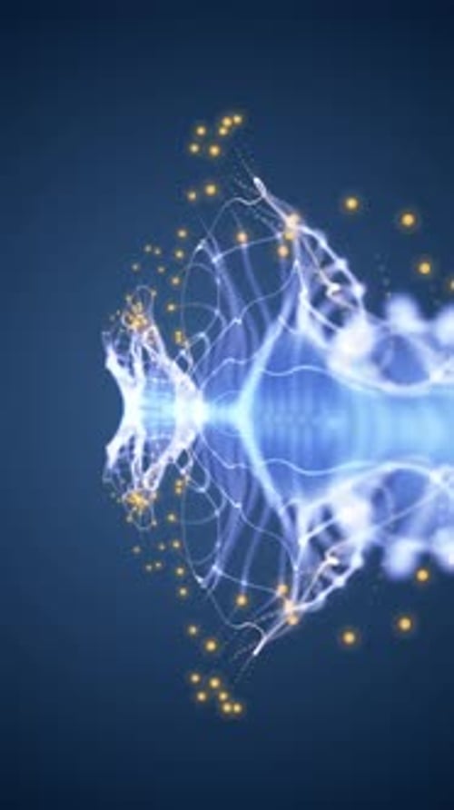 Vertical Video - Digital Sea Creature Motion Background