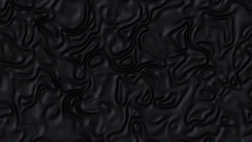Seamless Black Silk Texture: Luxurious Abstract Waves in 3D Loop