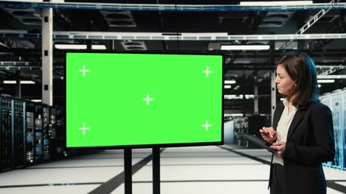 Mockup Monitor AR Control Panel and Admin in Data Center