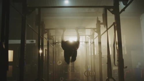 Athletentraining an einer Bar