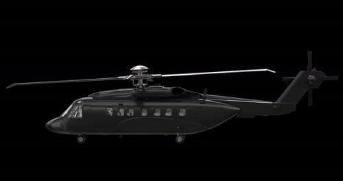 Helicopter Rotating On Alpha Loop