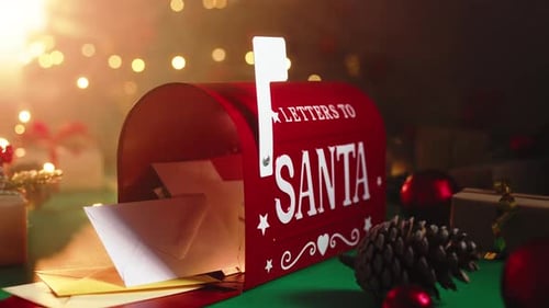 Letters To Santa in Festive Christmas Setting