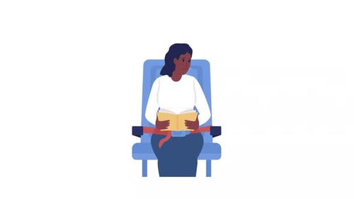 Animated Worried Female Character