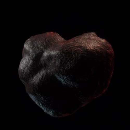 Abstract Dark Rock Rotating Loop