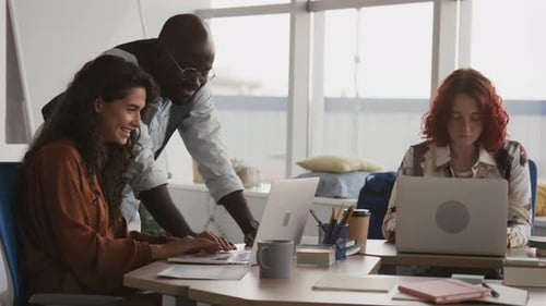 Young People At Work In Office