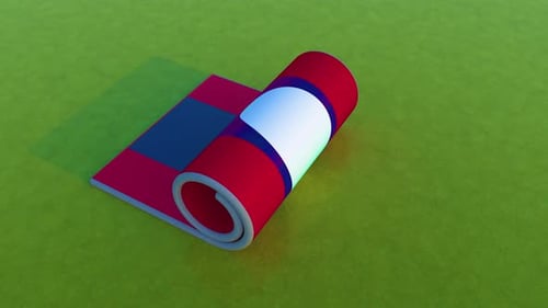 3D Flag Unfurling Reveal Animation