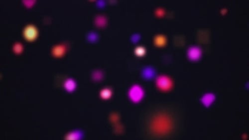 Colorful Abstract Bokeh Lights Flowing Background
