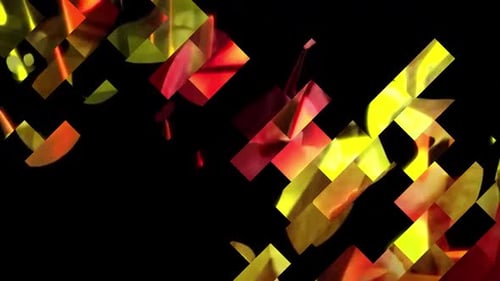 Dynamic Abstract Geometric Color Blocks Transition