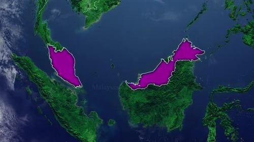 Malaysia Map 2D