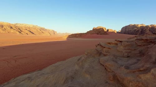 Vast Desert Landscape at Sunrise