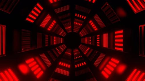 Red Reverse Slowed Strobe Tunnel Background Vj Loop In 4K