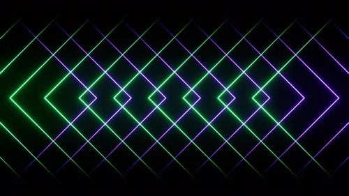 Purple And Turquoise Abstract Changing Neon Squares Background Vj Loop In 4K