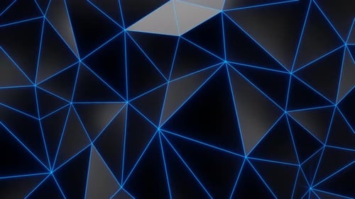 Elegancia metálica: diseño geométrico triangular de lujo - Fondo de animación en bucle