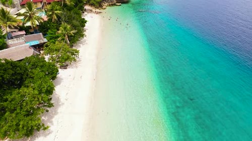Tropical Island of Samal with Beach Philippines Mindanao
