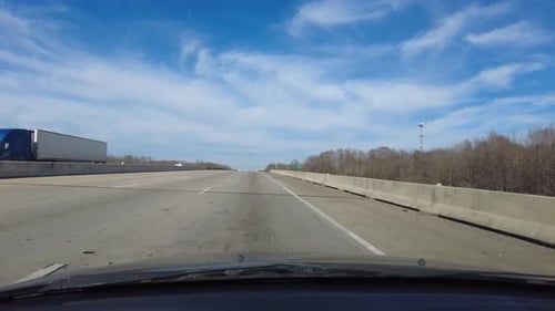 heading into Memphis, Tennessee by car