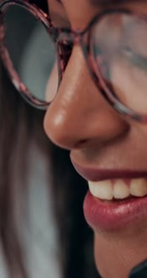 Customer service, call center and woman with headset talking for consulting, helpline and contact