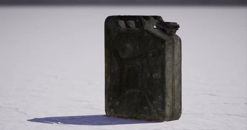 Animated Grungy Rusty Jerry Can 3D Model Spin