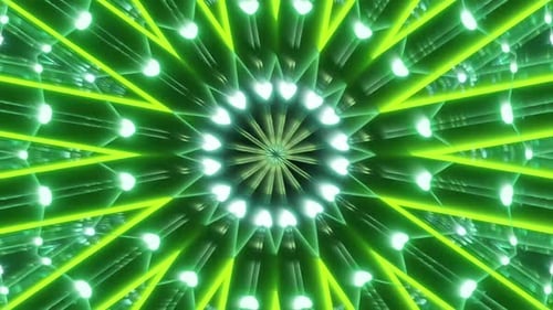 Seamless Abstract Neon Geometric Tunnel Loop