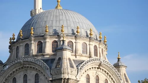 Beautiful Architecture of a Historic Dome in a Sunny Blue Sky
