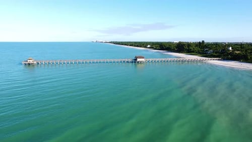 Pier In Naples By Aerial Drone