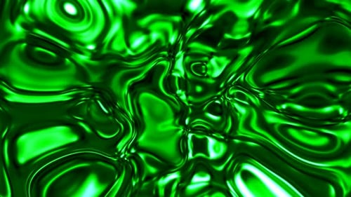 Smoke green liquid spinning on the smoke abstract motion background.203