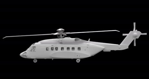 Helicopter Rotating On Alpha Loop