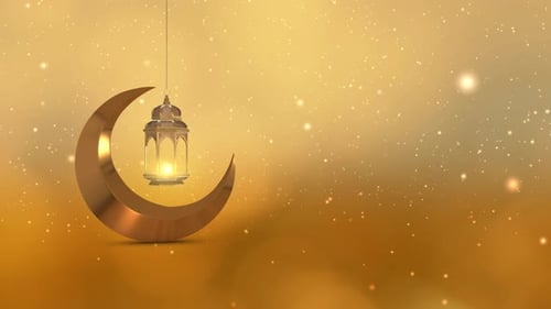 Ramadan with Lamp Crescent 01