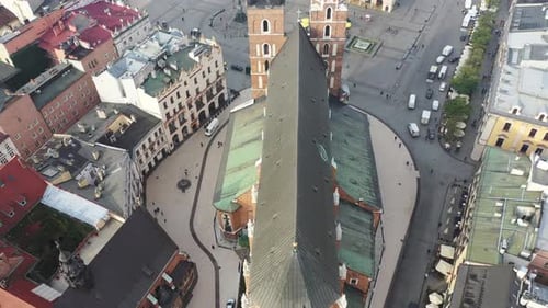 Aerial View of Krakow City, Poland