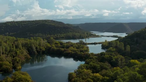 Aerial footage shows off the river's stunning landscapes and forests.