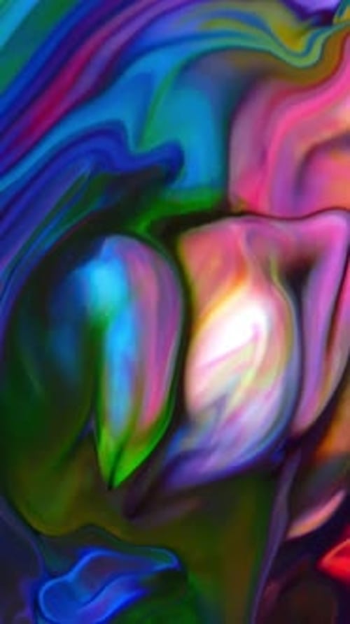 Vertical Colorful Pattern Of Creative Ink Painting Background 15