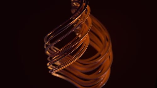 Elegant Abstract Golden Spiral Loop Background Animation